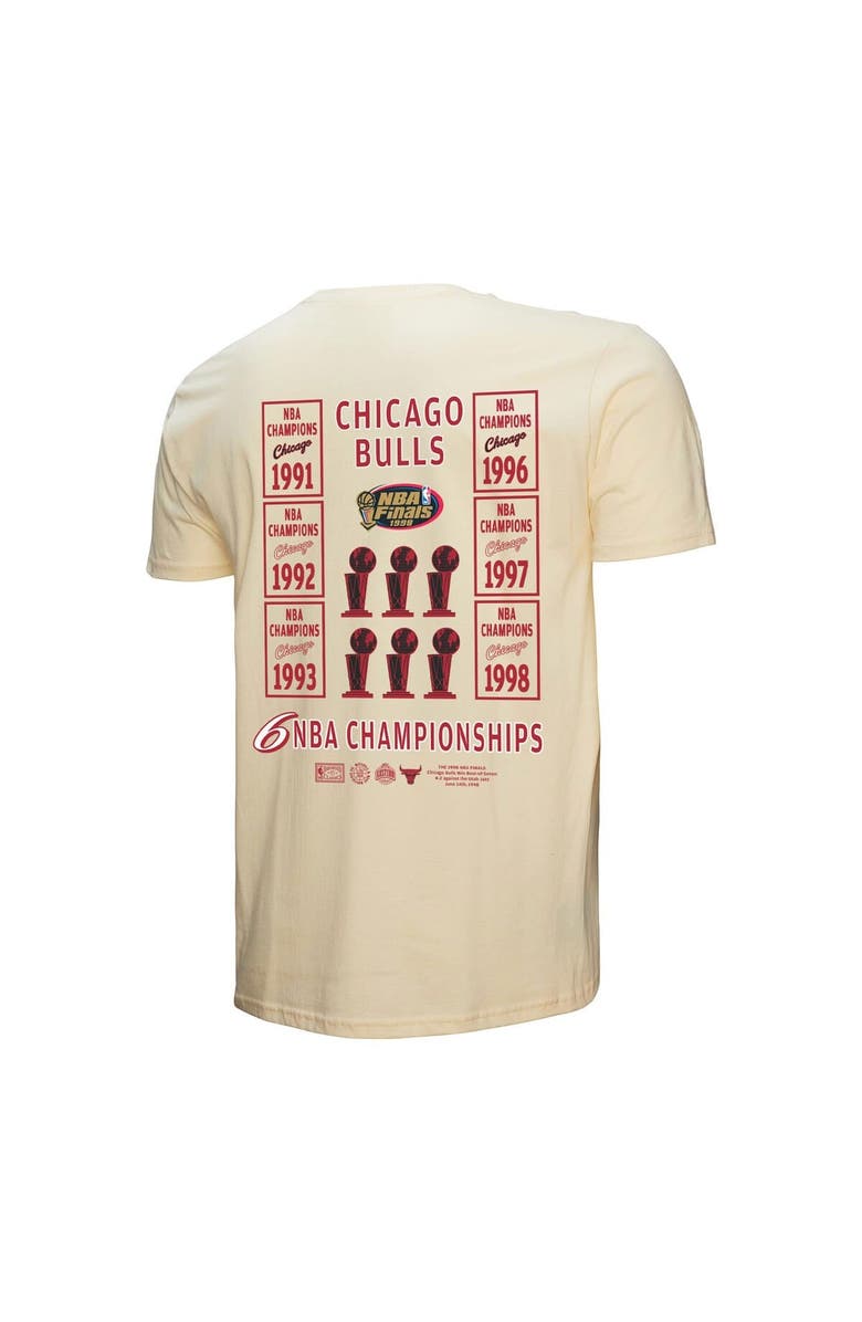 Mitchell & Ness Men's Mitchell & Ness Cream Chicago Bulls Hardwood Classics Champions Vintage T-Shirt, Alternate, color, 