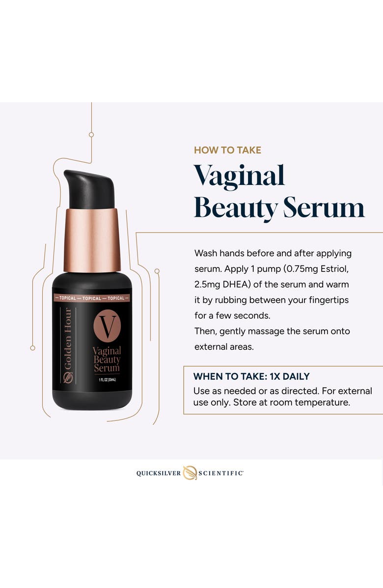 Quicksilver Scientific Vaginal Beauty Topical Hormone Support Serum, Alternate, color, NO COLOR