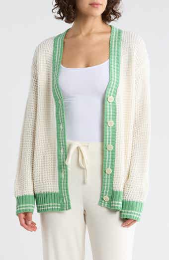 PJ Salvage Happiest On The Court Waffle Stitch Cardigan