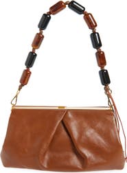 Dries Van Noten Pleated Leather Clutch