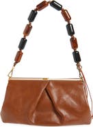 Dries Van Noten Pleated Leather Clutch