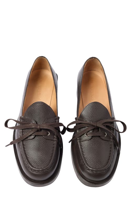 Jacquemus Les Mocassins Marino Boat Shoe In Brown