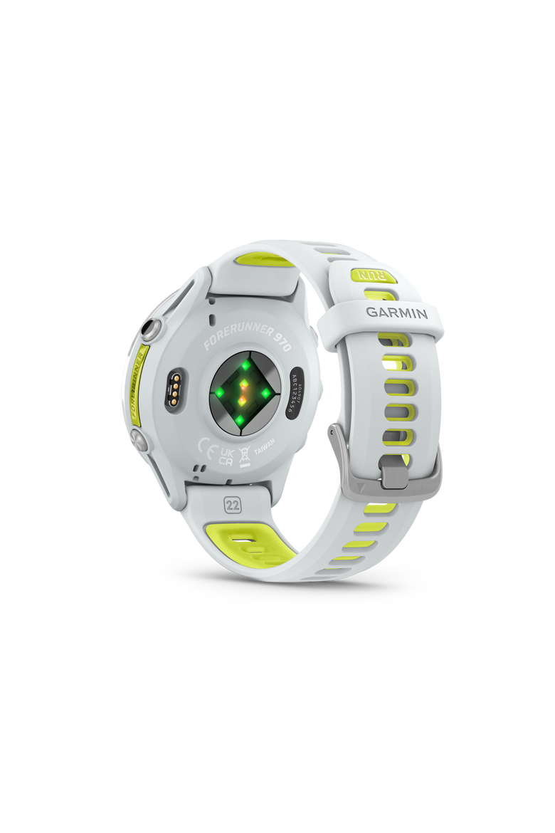 Forerunner 970 Fitness Smartwatch 47mm, Alternate, color, Whitestone amp yellow