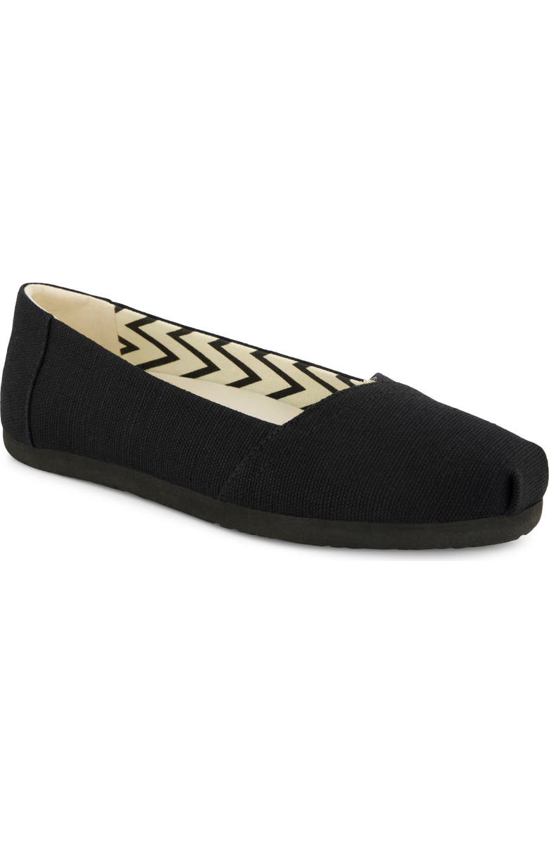 TOMS Alpargata Ballet Flat, Main, color, Black