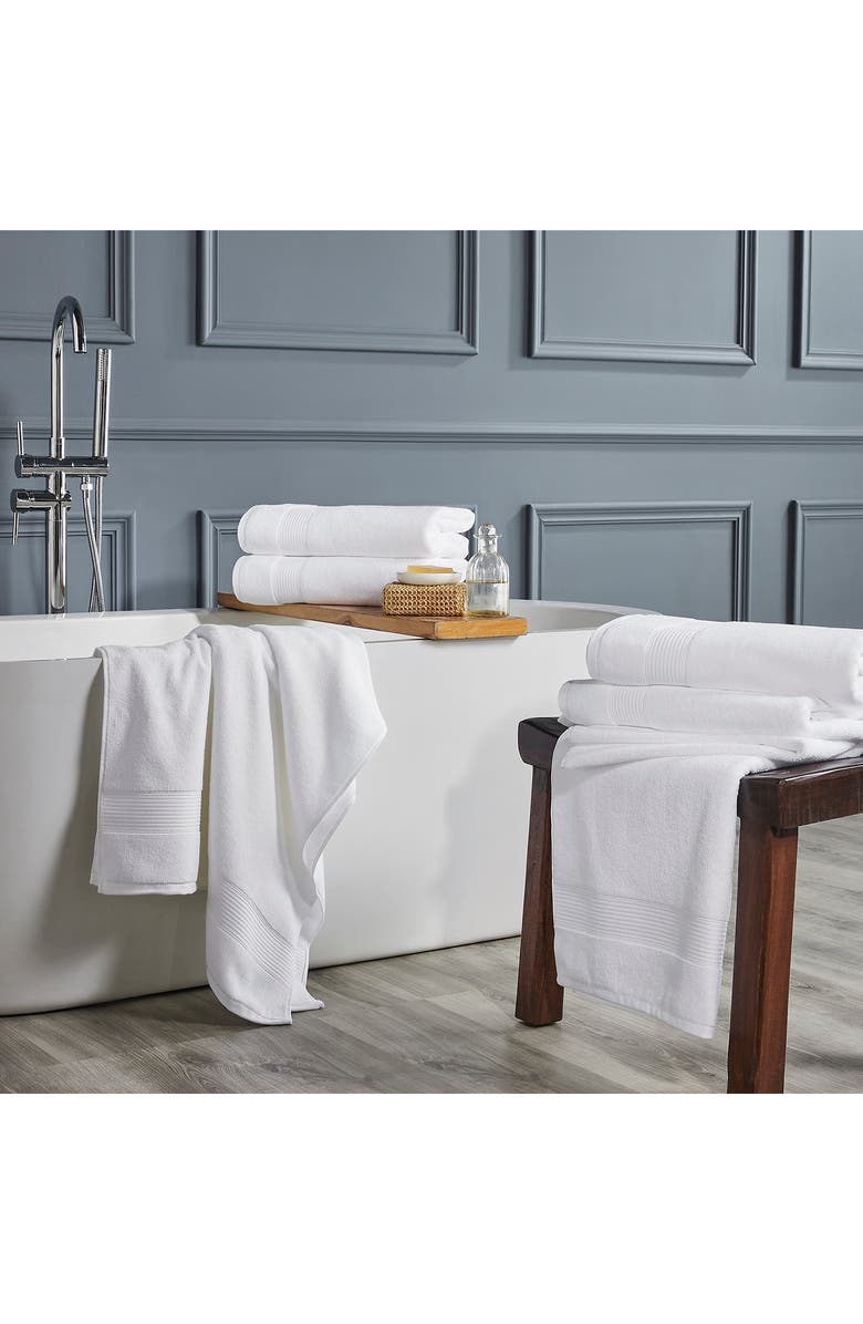 Modern Threads Hotel 6-Piece Bath Towel Set, Alternate, color, White