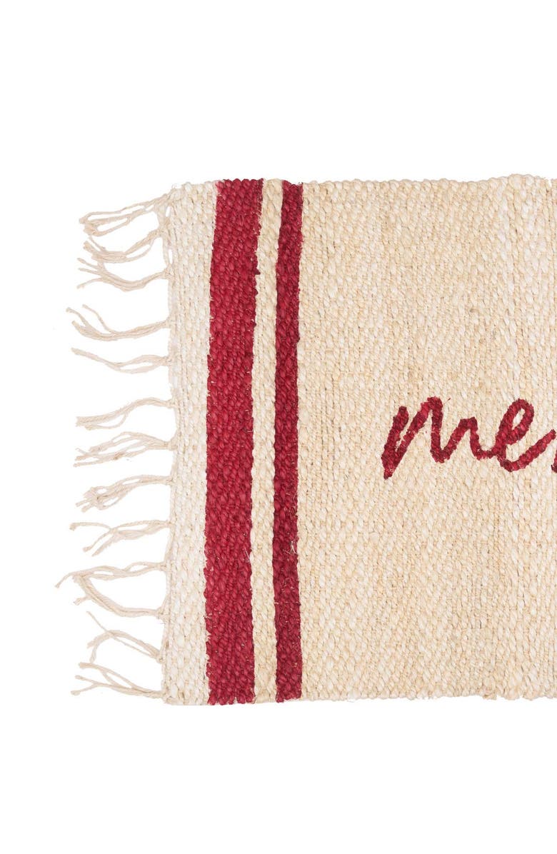 carol & frank Merry Jute Rug, Alternate, color, Red