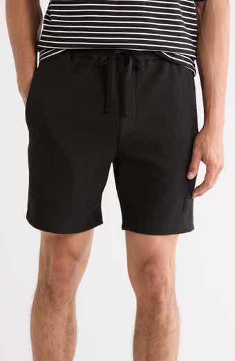 DENIM AND FLOWER Textured Drawstring Shorts