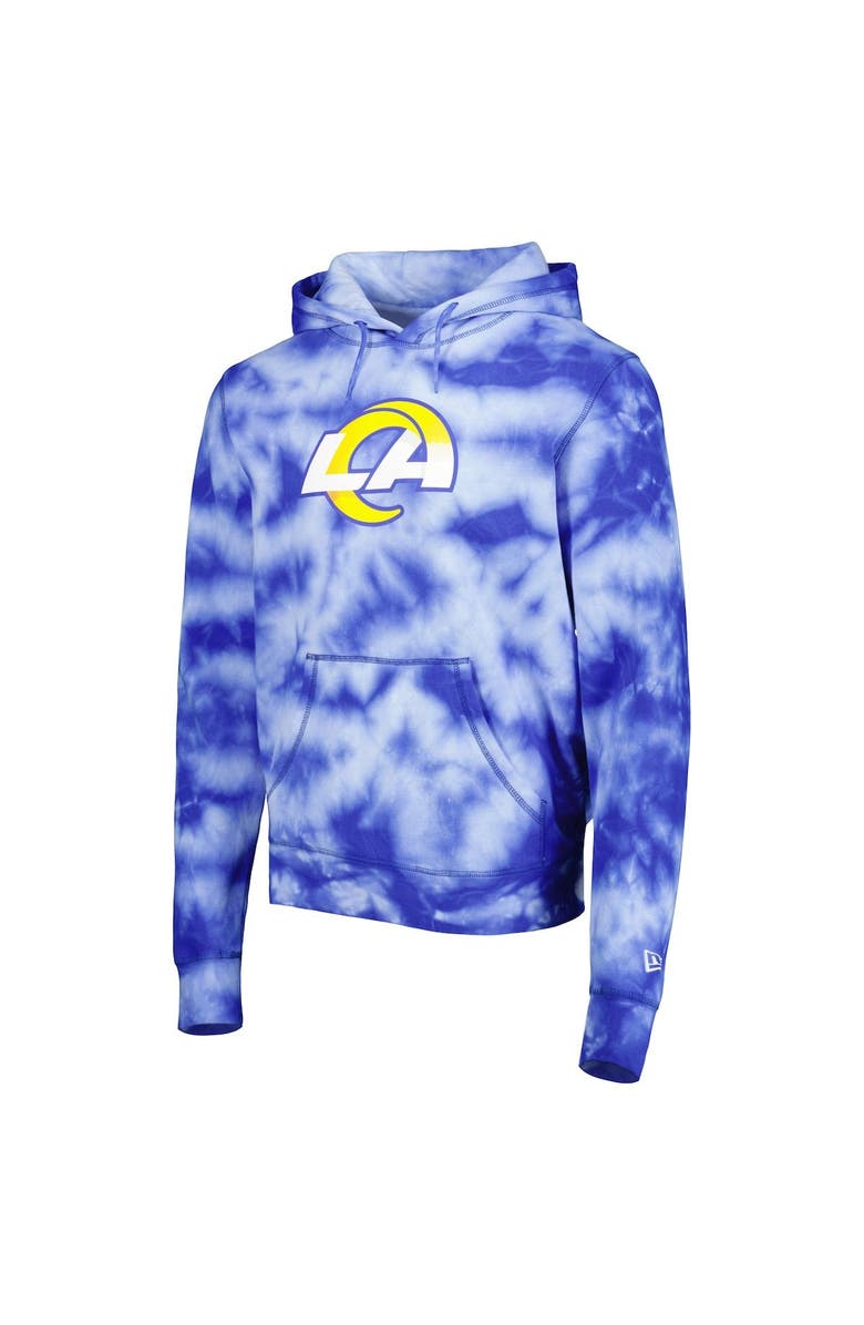 New Era Men's New Era Royal Los Angeles Rams Team Tie-Dye Pullover Hoodie, Alternate, color, Royal