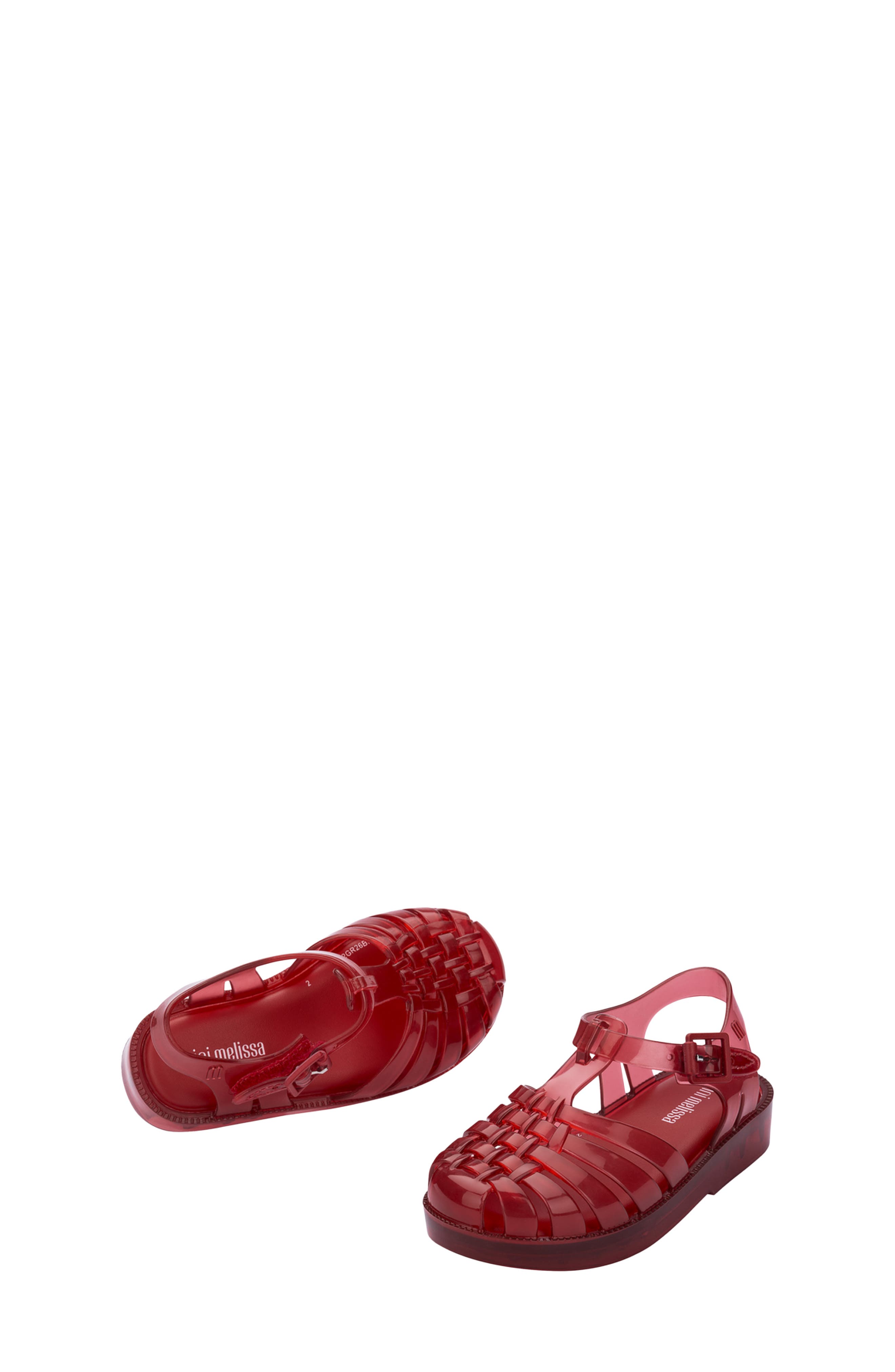 Possession Jelly Sandal, Alternate, color, TRANSPARENT RED