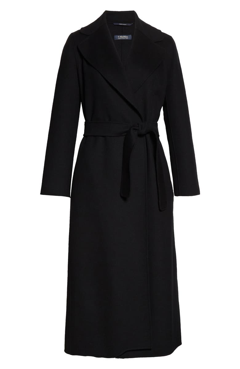 Max Mara Poldo Double Face Wool Wrap Coat, Alternate, color, 