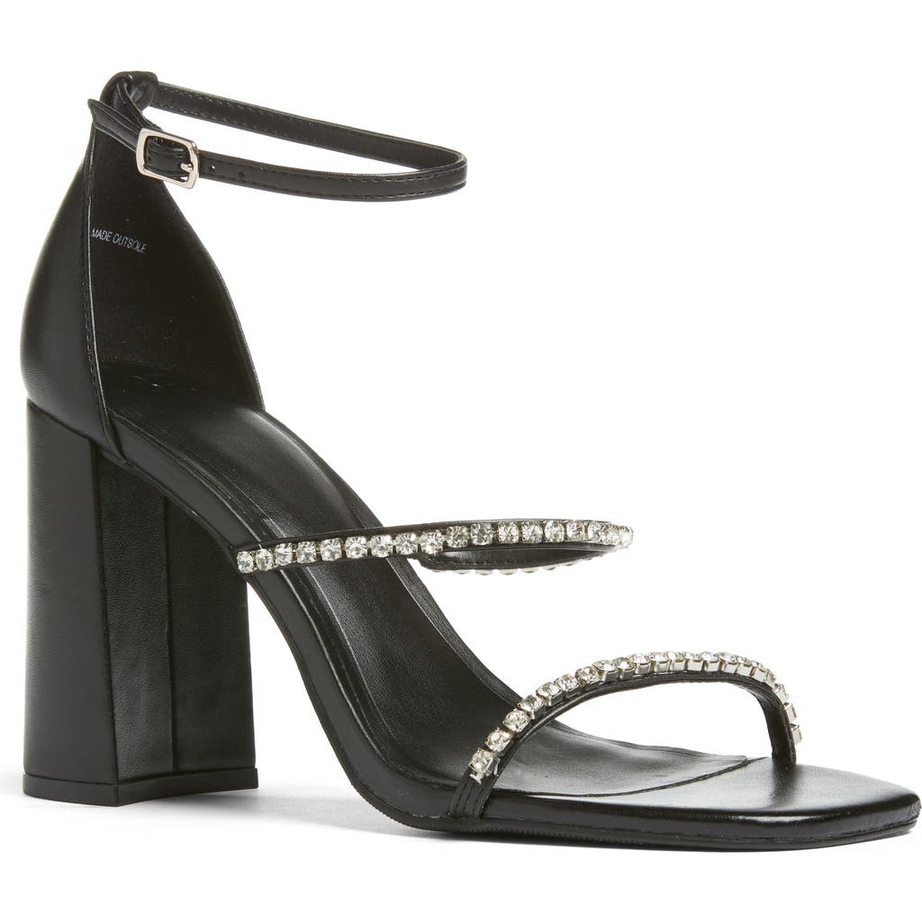 BP. Nessa Ankle Strap Sandal in Black at Nordstrom Rack, Size 10