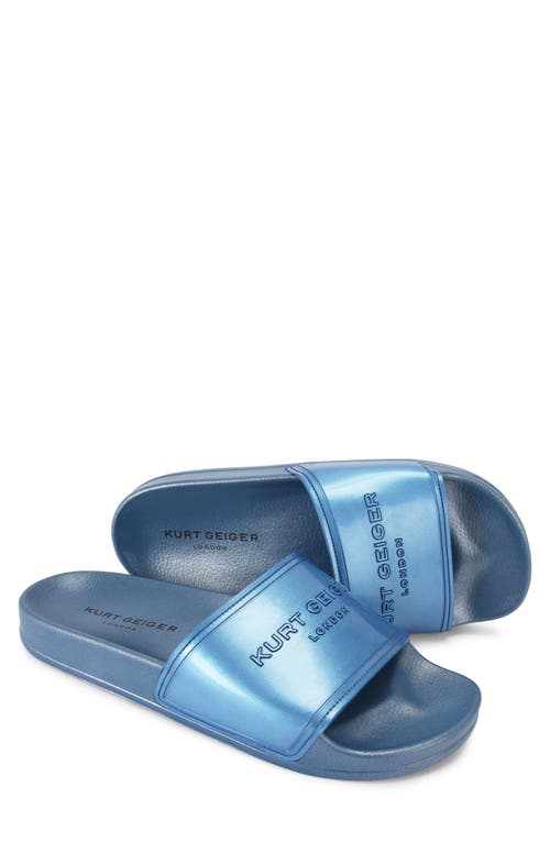 Kurt Geiger London Pool Slide Sandal In Medium Blue