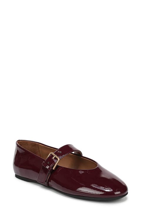 Teresa Faux Leather Mary Jane Flat