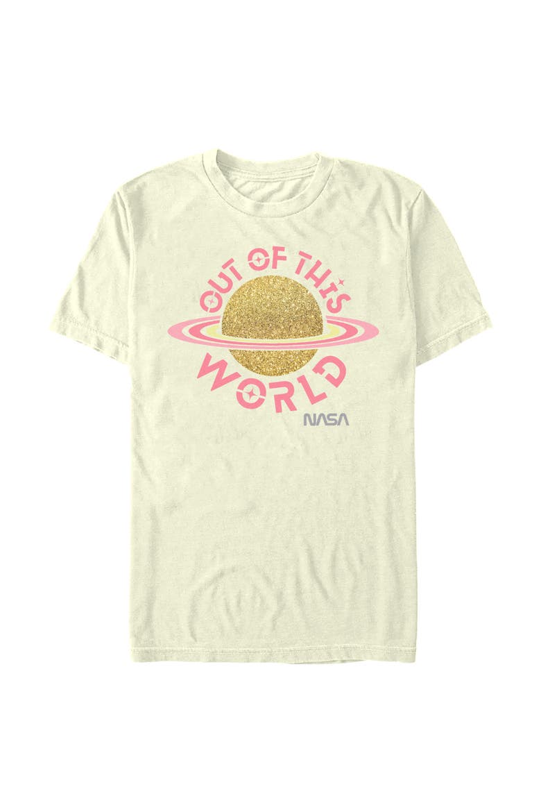 Men's Saturn Out Of This World Short Sleeve Graphic T-shirt, Main, color, Beige