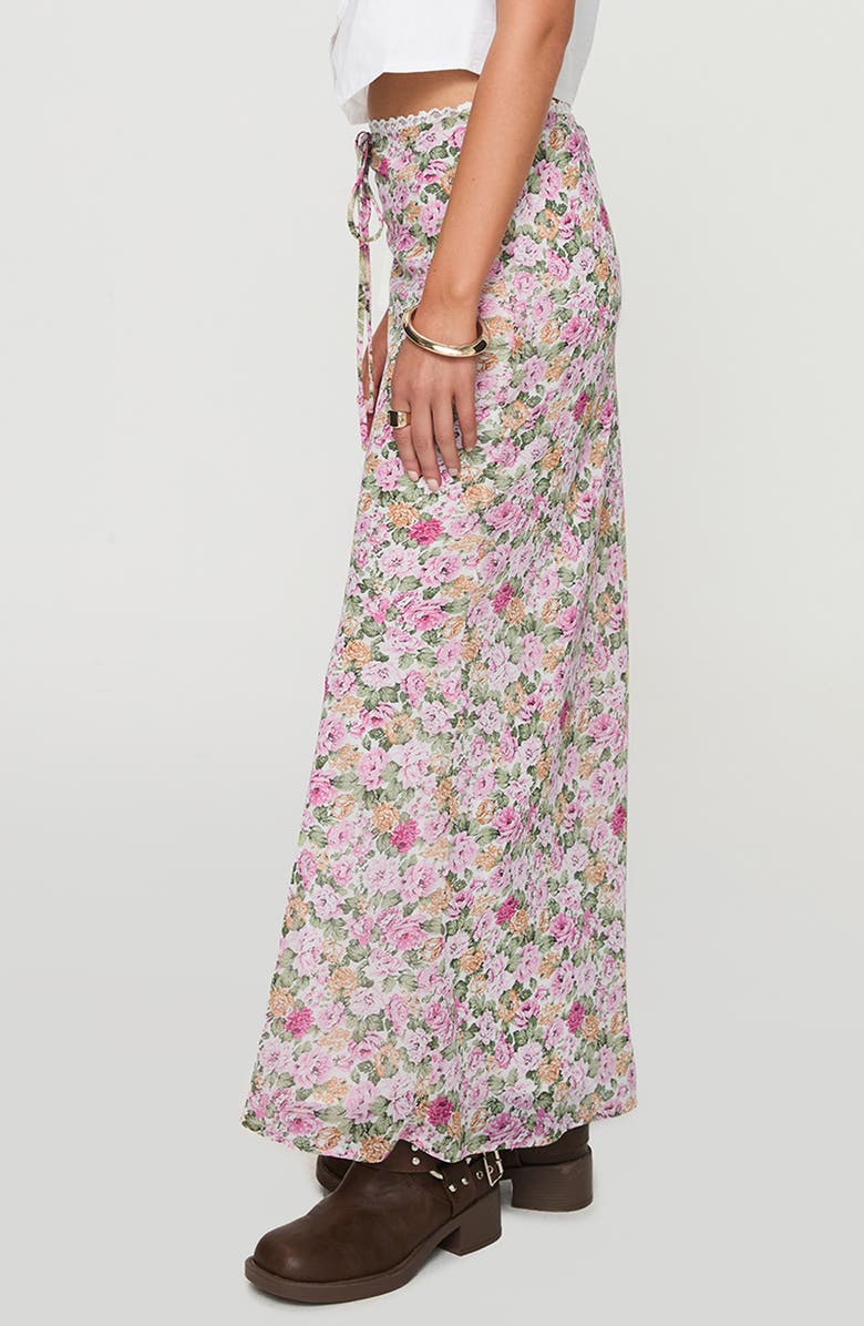 Princess Polly Emily Floral Print Tie Waist Maxi Skirt, Alternate, color,