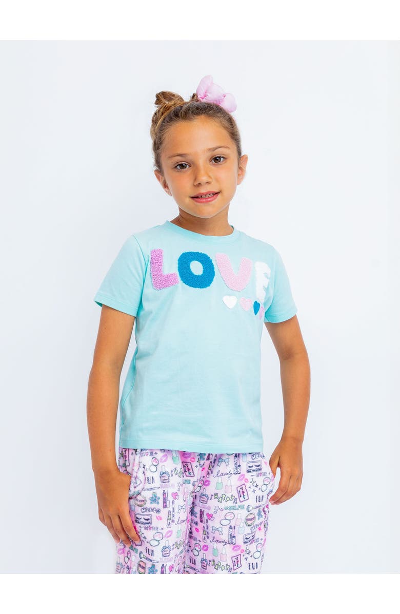 Preppy Goose Love Short Sleeve T-Shirt, Main, color, Light Blue