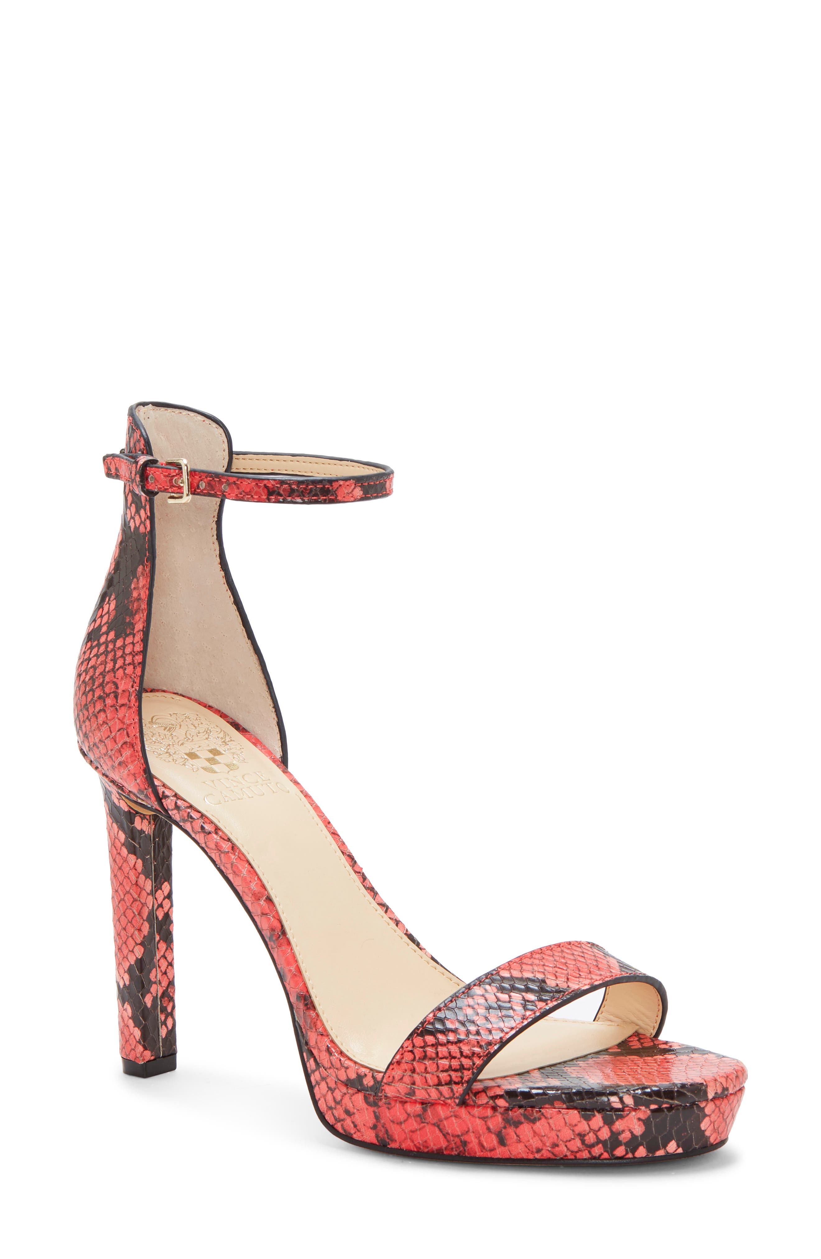 Balindia Ankle Strap Sandal, Main, color, WATERMELON LEATHER