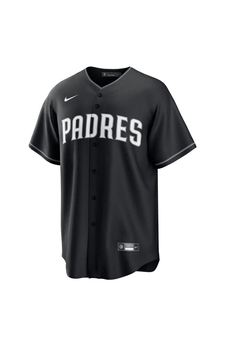 Nike Men's Nike Fernando Tatis Jr. Black San Diego Padres Lights Out Replica Player Jersey, Alternate, color, 