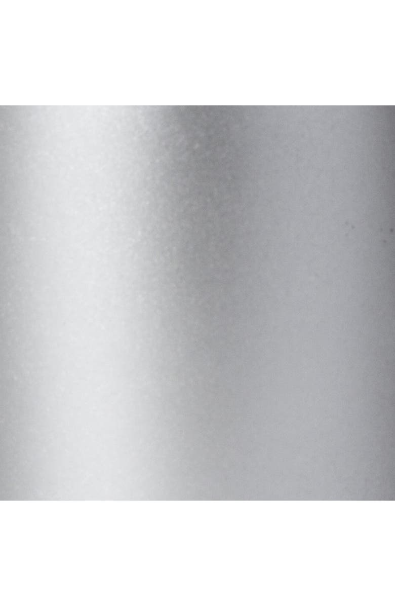 tag Silver Metallic Pillar Candle Unscented Drip-Free Long Burn, Alternate, color, Silver