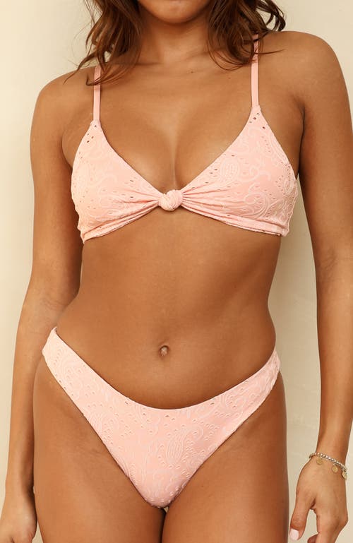Dippin Daisys Zen Knotted Triangle Bikini Top In Blossom