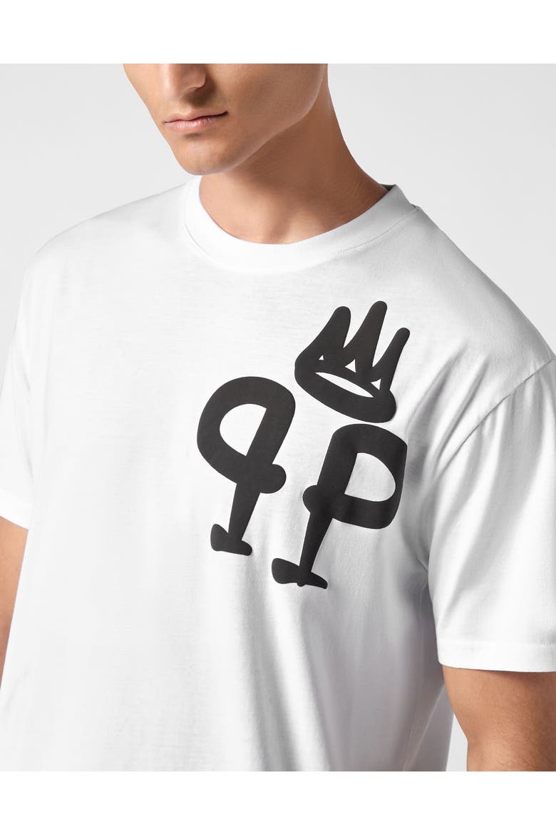 T-Shirt Round Neck Ss King Plein Men, Alternate, color, white