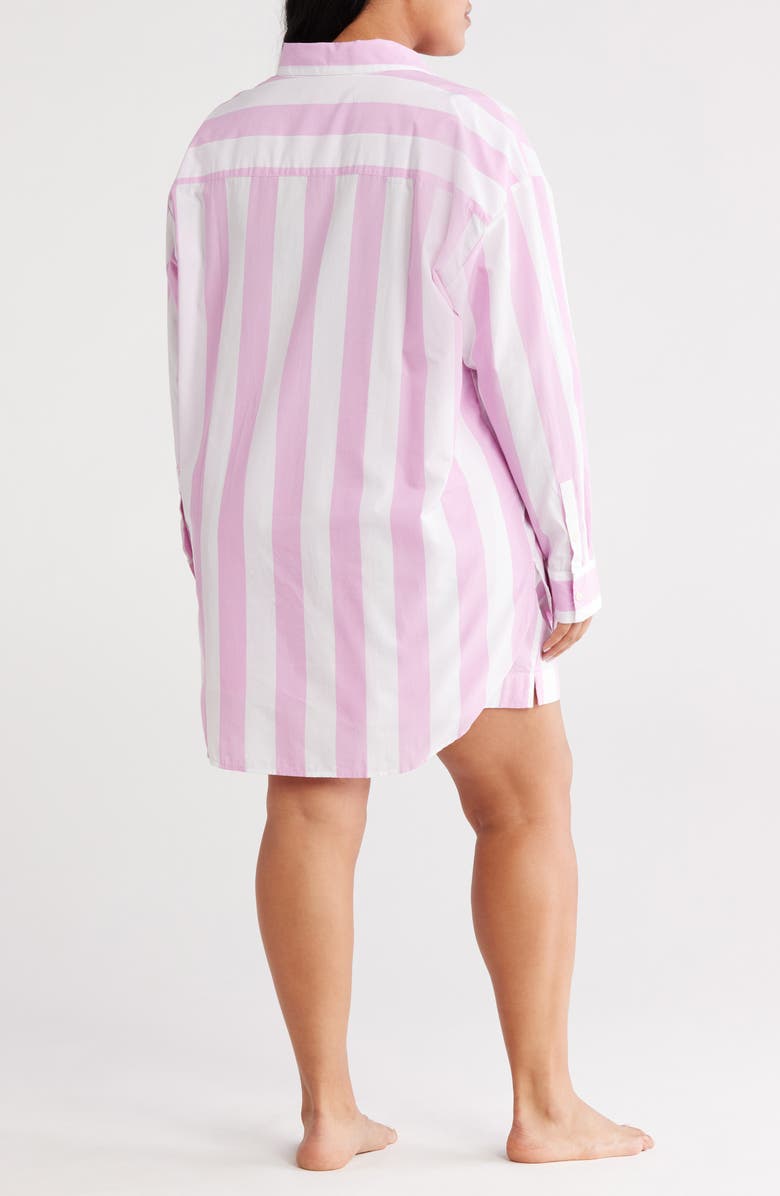 Nordstrom Yarn Dye Stripe Short Pajamas, Alternate, color, Pink Lavender Cabana Stripe