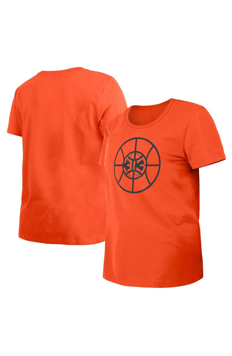 New Era Women's New Era Orange Detroit Pistons 2023/24 City Edition T-Shirt, Alternate, color, 