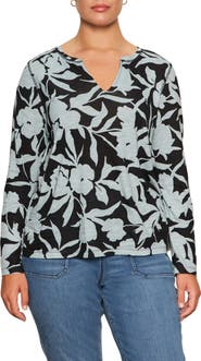 Sanctuary Perfect Notch Print Long Sleeve T-Shirt
