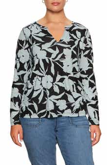 Perfect Notch Print Long Sleeve T-Shirt