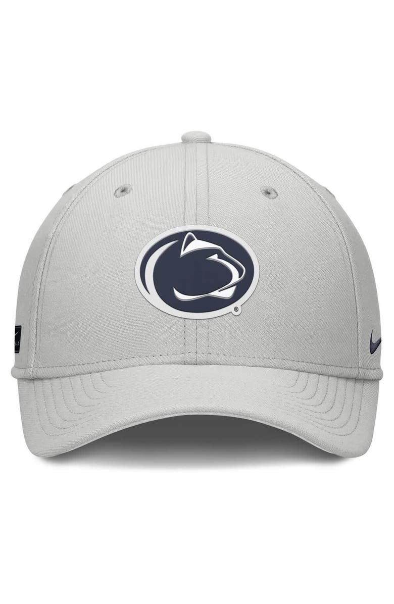 Nike Men's Nike  Gray Penn State Nittany Lions Rise Practice Performance Adjustable Hat, Alternate, color, 