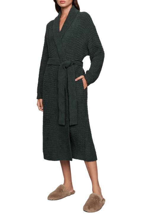 Bouclè Waffle Knit Robe