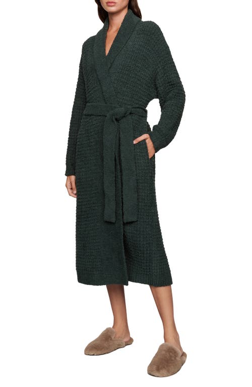 Eberjey Bouclè Waffle Knit Robe In Green