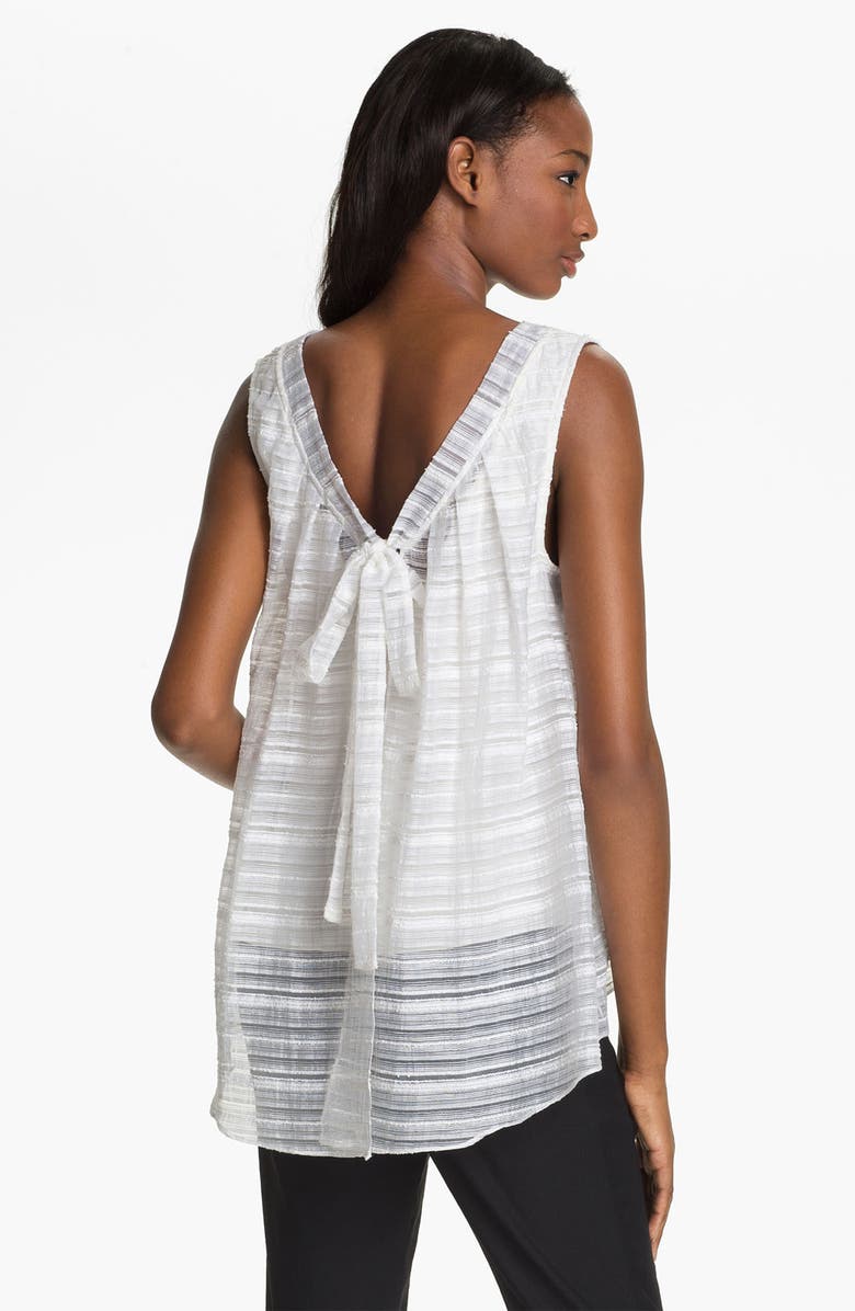 Tracy Reese Sheer Stripe Blouse, Alternate, color, 
