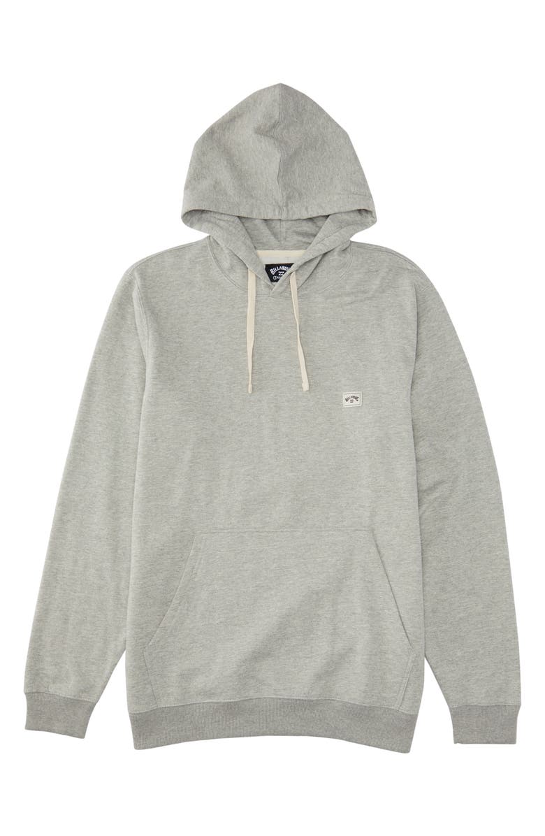 Billabong All Day Hoodie, Main, color, Light Grey Heather