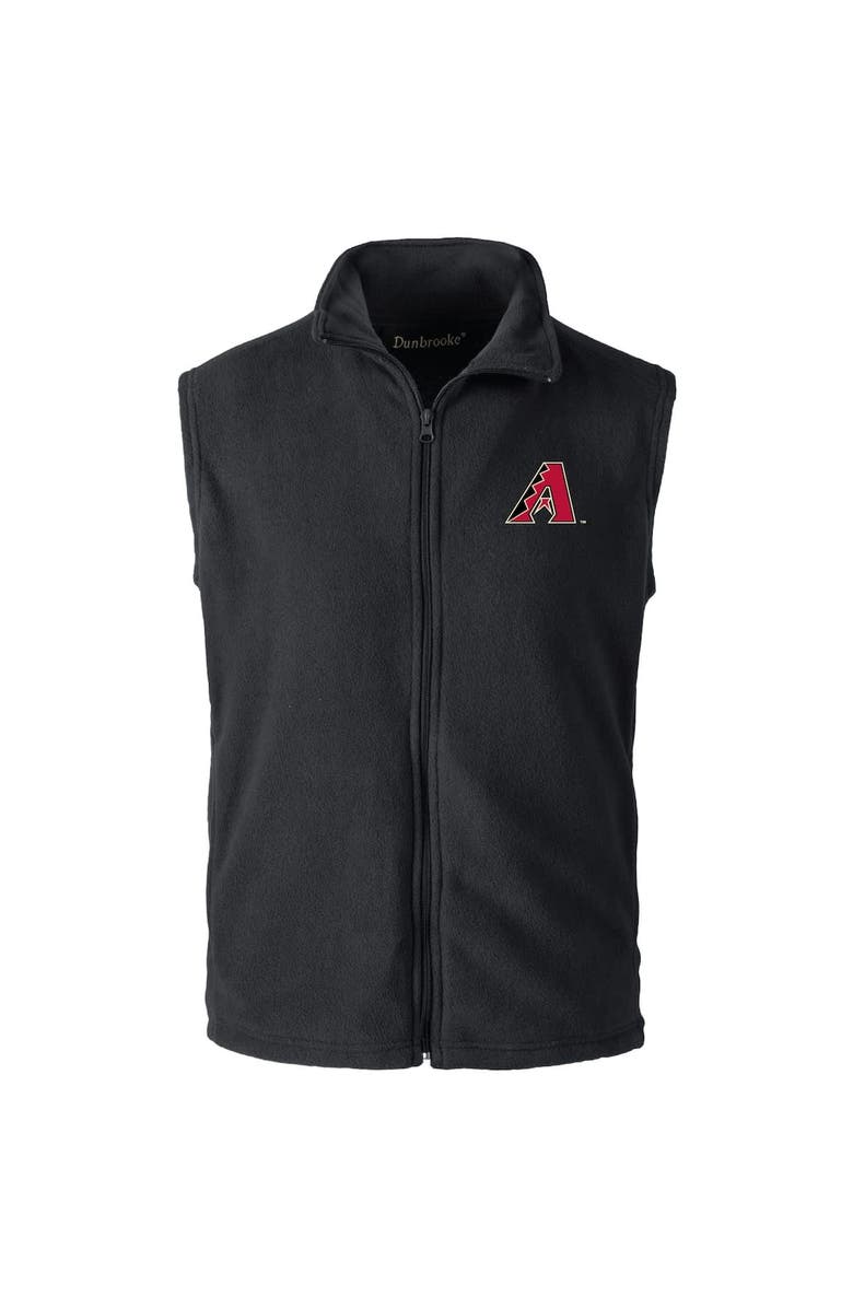DUNBROOKE Men's Dunbrooke Black Arizona Diamondbacks Houston Full-Zip Vest, Main, color, Black