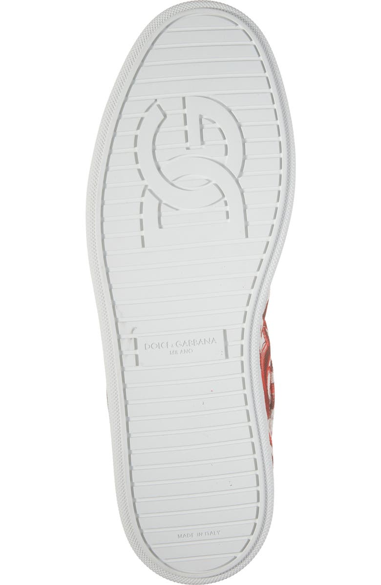 Dolce&Gabbana Majolica Print Low Top Sneaker, Alternate, color, Iy3tn Maiolica 1 Rubino