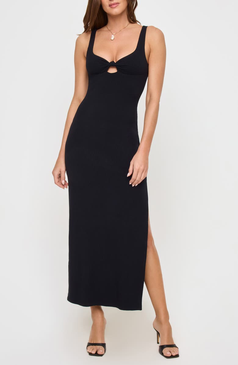 LSPACE Alexis Cover-Up Midi Dress, Main, color, Black