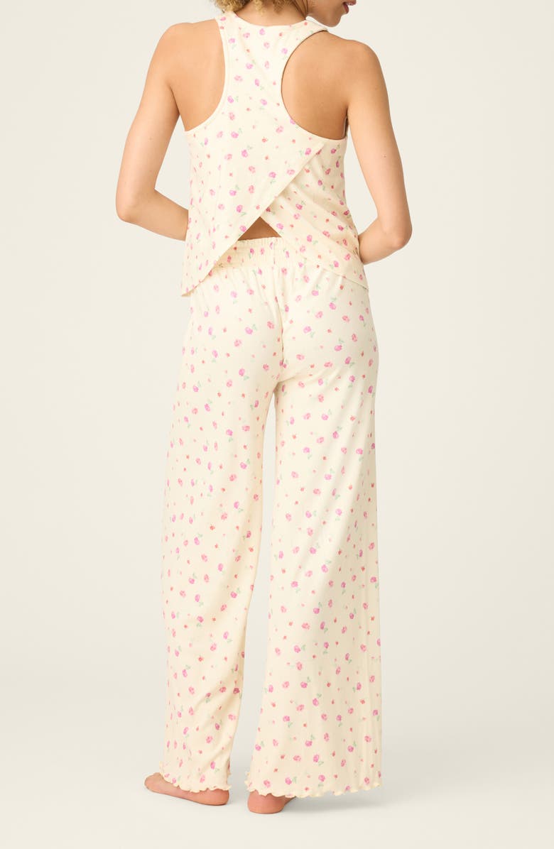 PJ Salvage For the Mamas Jersey Pajamas, Alternate, color, Butter