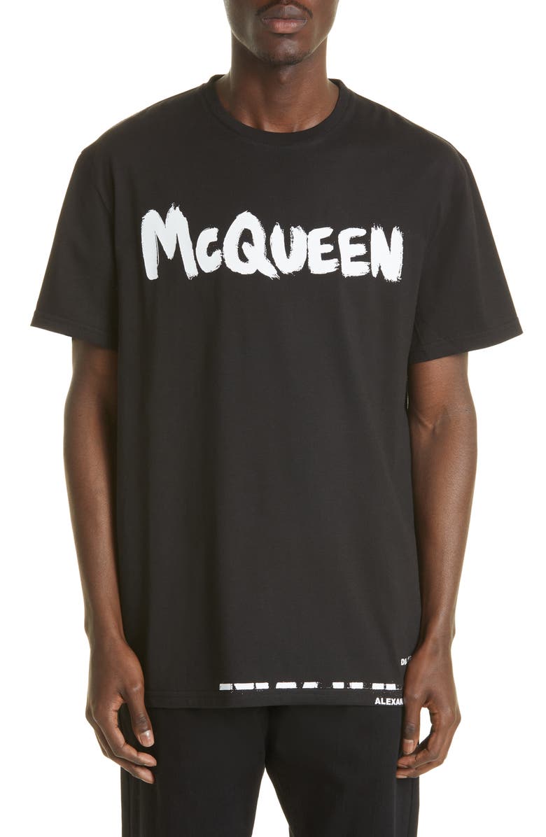 McQueen Men's Graffiti Logo Graphic Tee, Main, color,