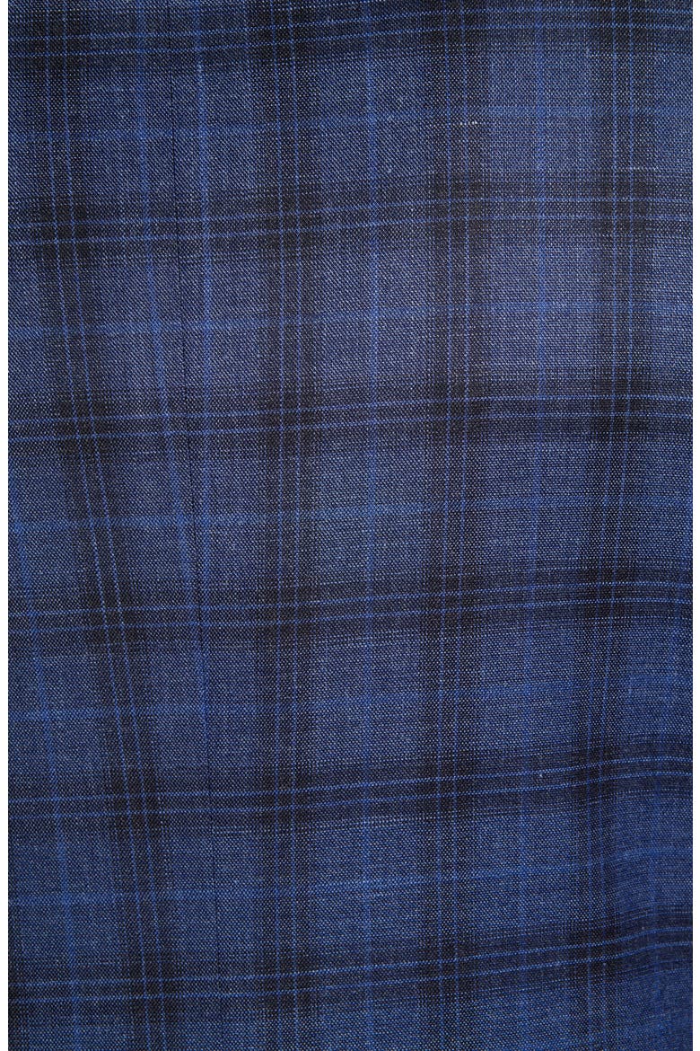Classic Fit Plaid Stretch Wool Blend Sport Coat, Alternate, color, NAVY
