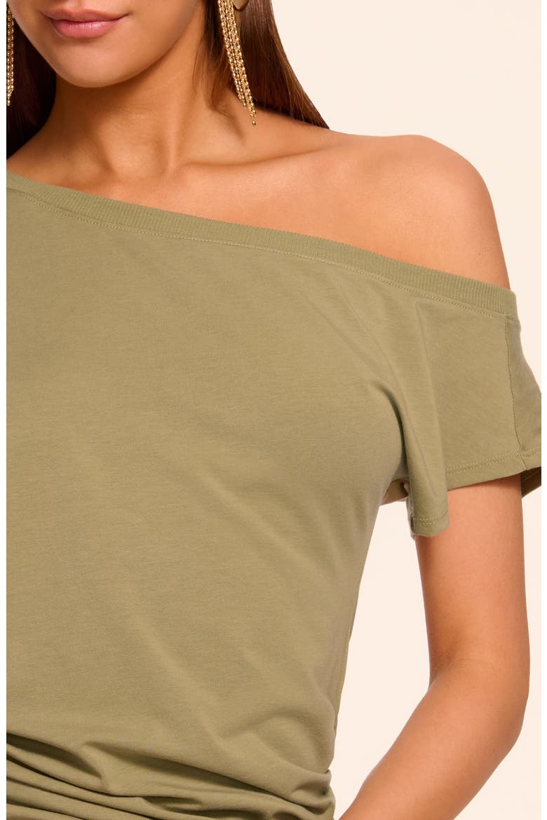 Stella One-Shoulder Top, Alternate, color, SAFARI