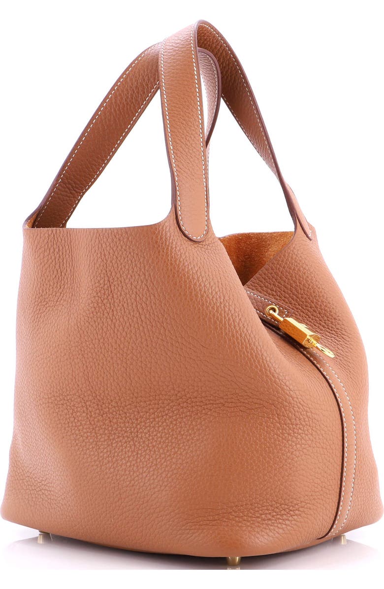 Pre-Owned Hermes Picotin Lock Bag Clemence MM, Alternate, color, Gold