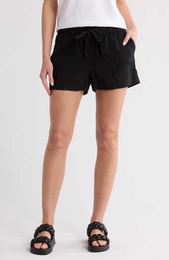 Caslon® Drawstring Linen Blend Shorts