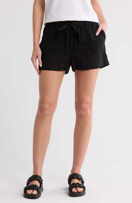 Caslon® Drawstring Linen Blend Shorts