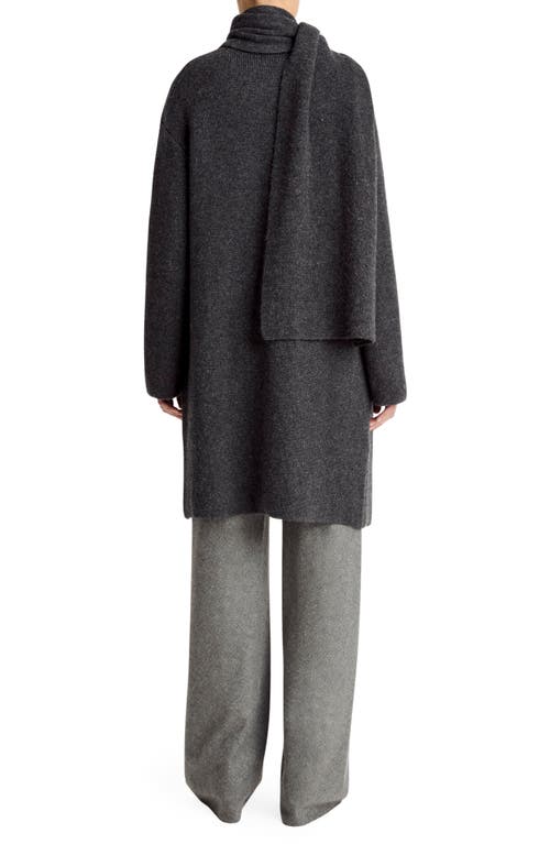 Vince Drape Sweater Coat In Gray