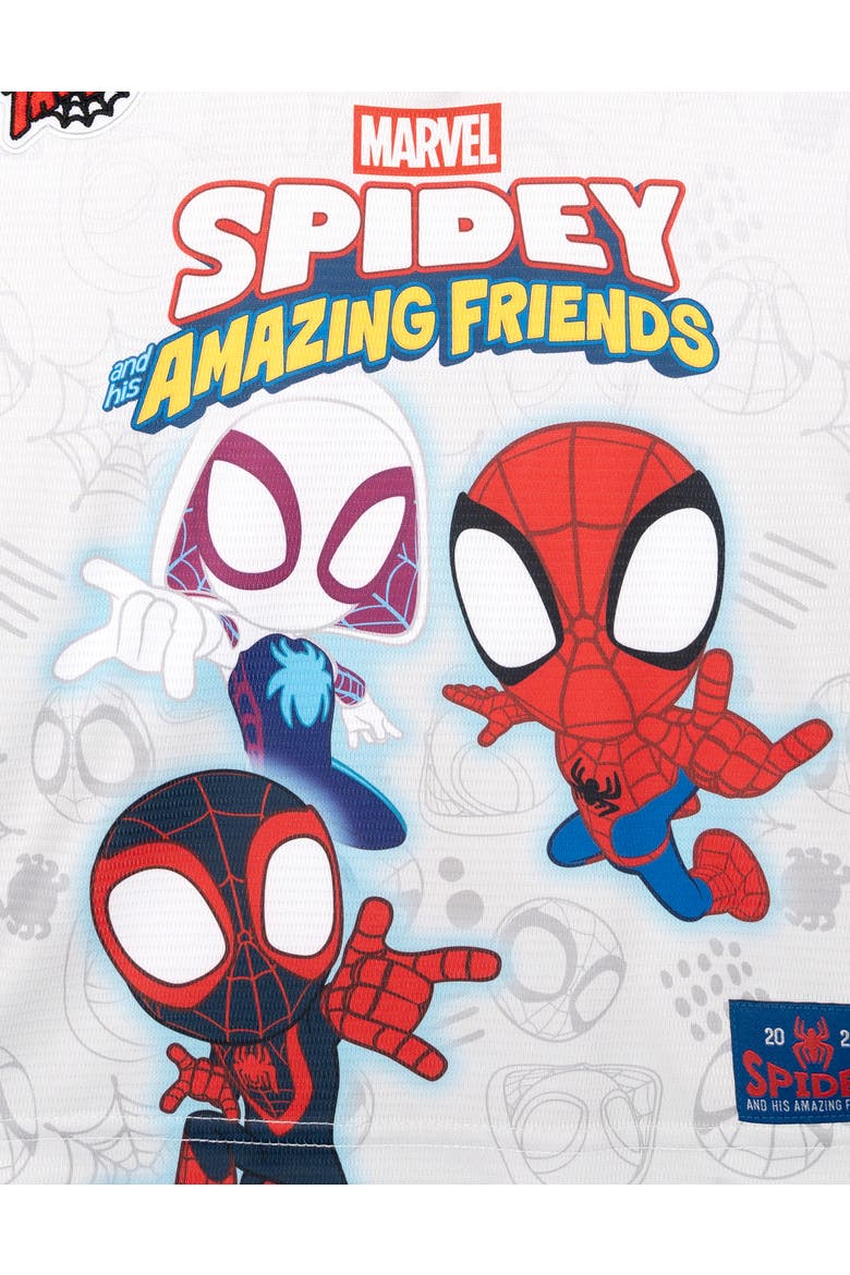 Spidey and His Amazing Friends Athletic T-Shirt, Alternate, color, Spidey Gray Red