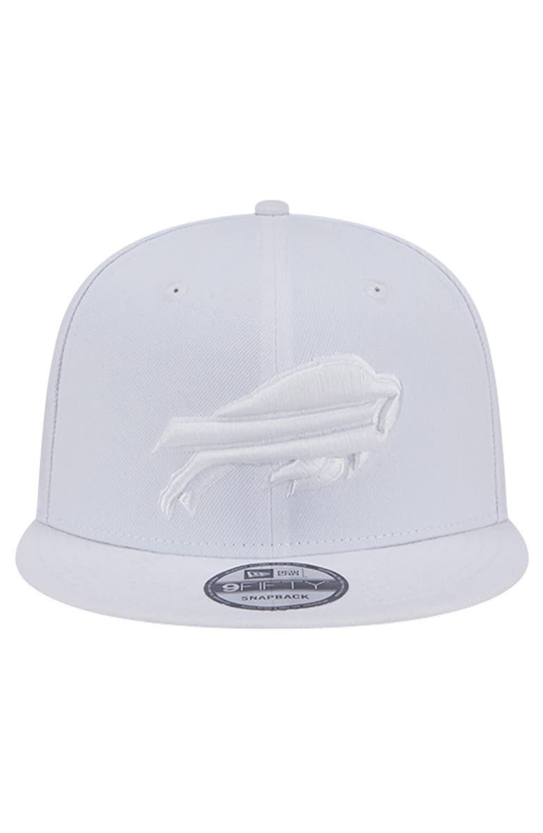 New Era Men's New Era Buffalo Bills Main White on White 9FIFTY Snapback Hat, Alternate, color, 