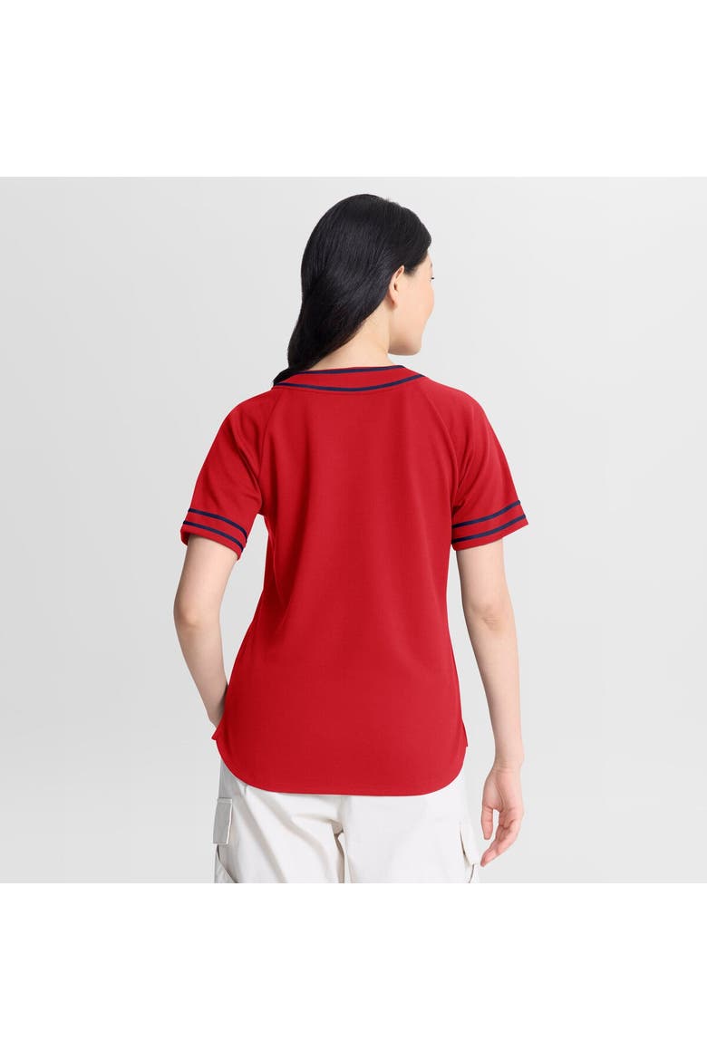 Women's Fanatics Red St. Louis Cardinals Diva Race Ahead Raglan V-Neck T-Shirt, Alternate, color, Red