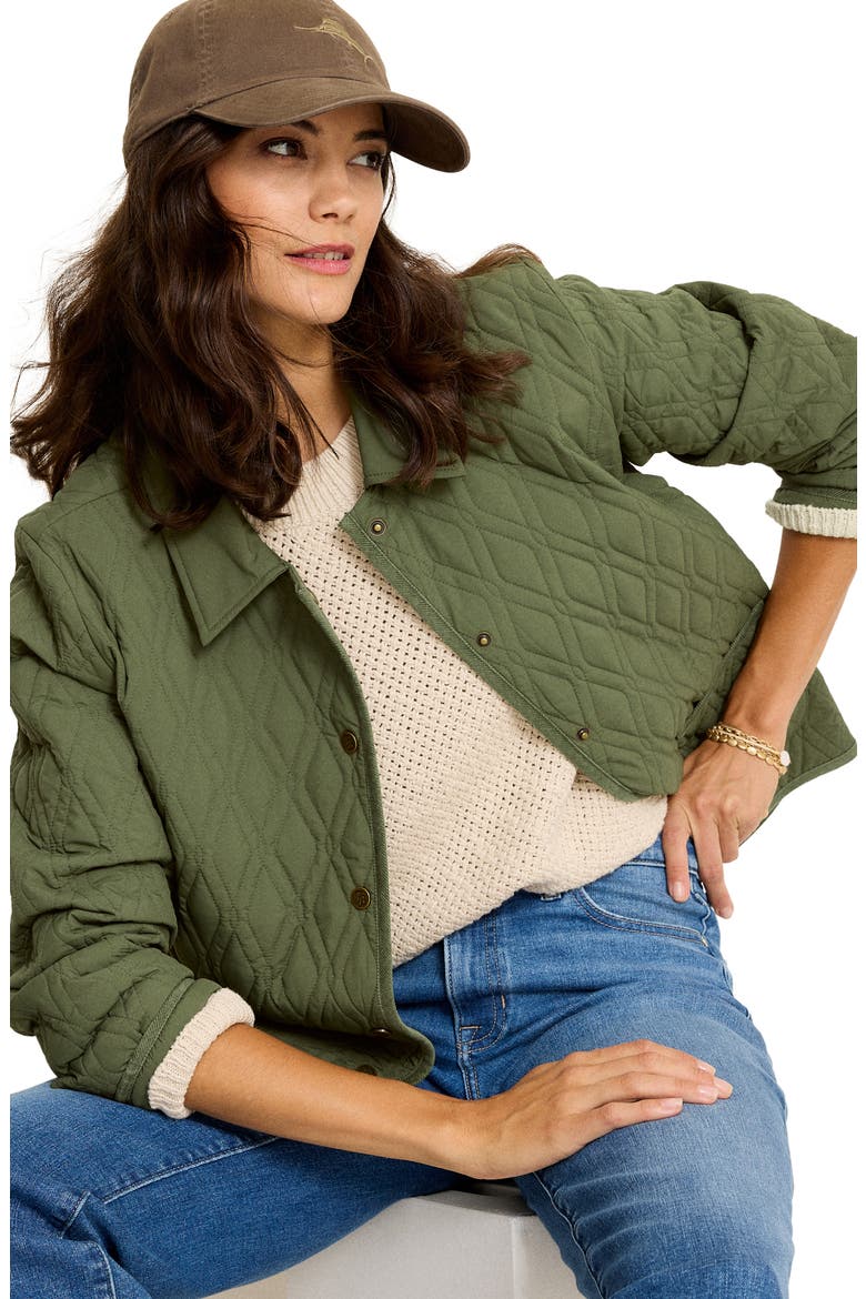 Quilted Jacket, Alternate, color, PALM MOSS