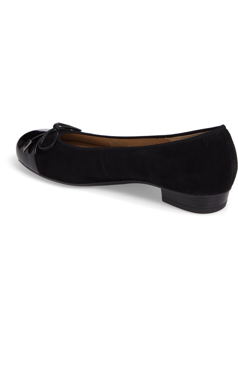 ara 'Betty' Cap Toe Flat, Alternate, color,